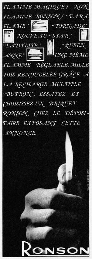 Advert Ronson 1962