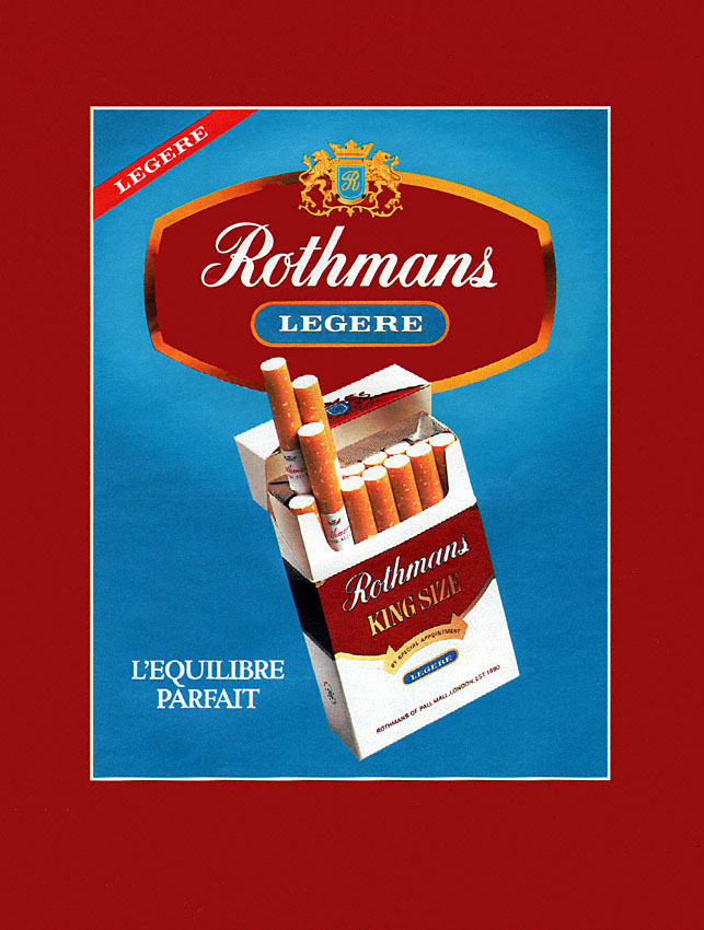 Advert Rothmans 1987