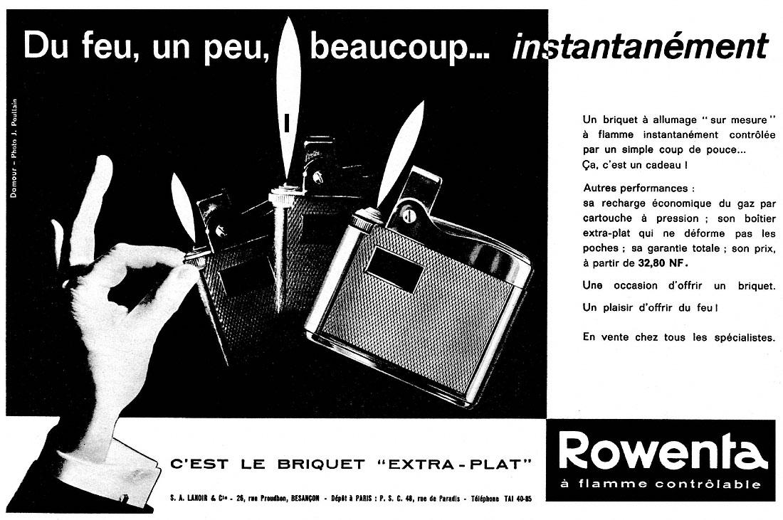 Advert Rowenta 1961