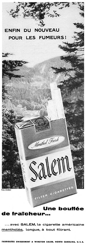 Advert Salem 1958