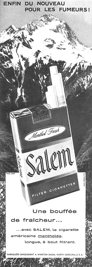 Advert Salem 1958