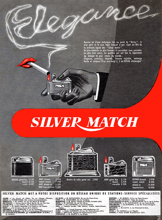 Advert Silver Match 1955