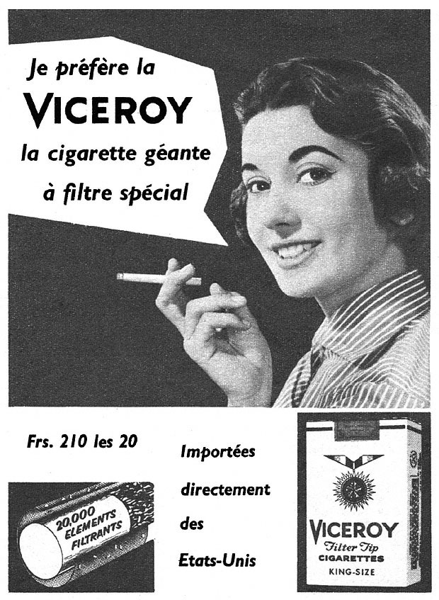 Advert Viceroy 1957