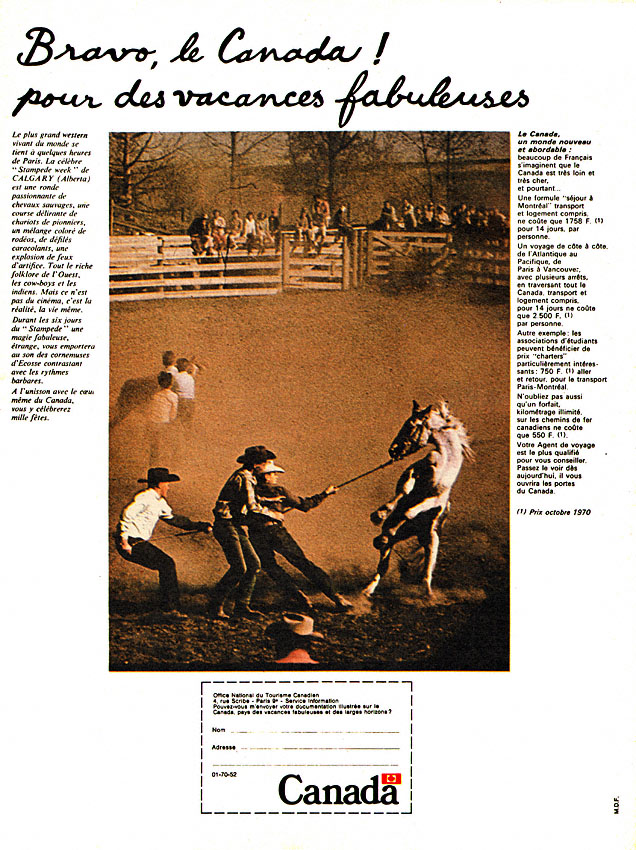 Advert Canada 1970