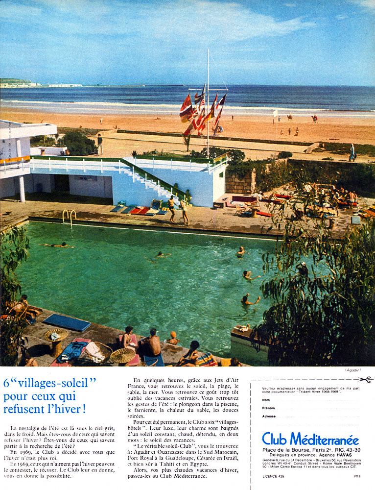 Advert Club M�diterrann�e 1969