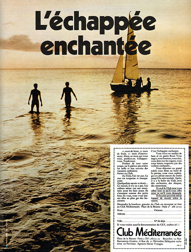 Advert Club Mditerranne 1970