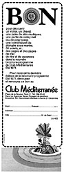 Advert Club Mditerranne 1971