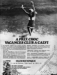 Advert Club Olympique 1977