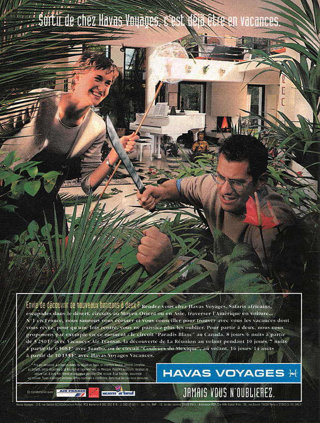 Advert Havas Voyages 1998