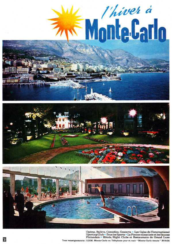 Advert Monte-Carlo 1962