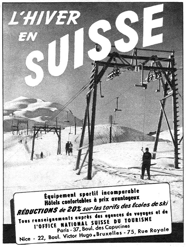 Advert Suisse 1952