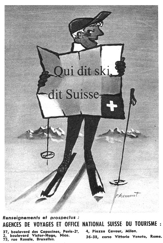 Advert Suisse 1954