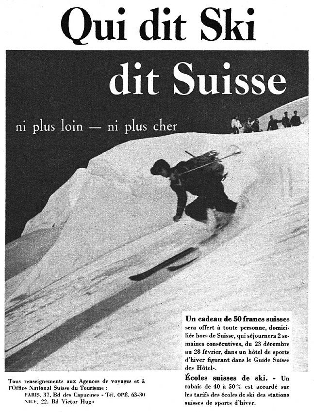 Advert Suisse 1951