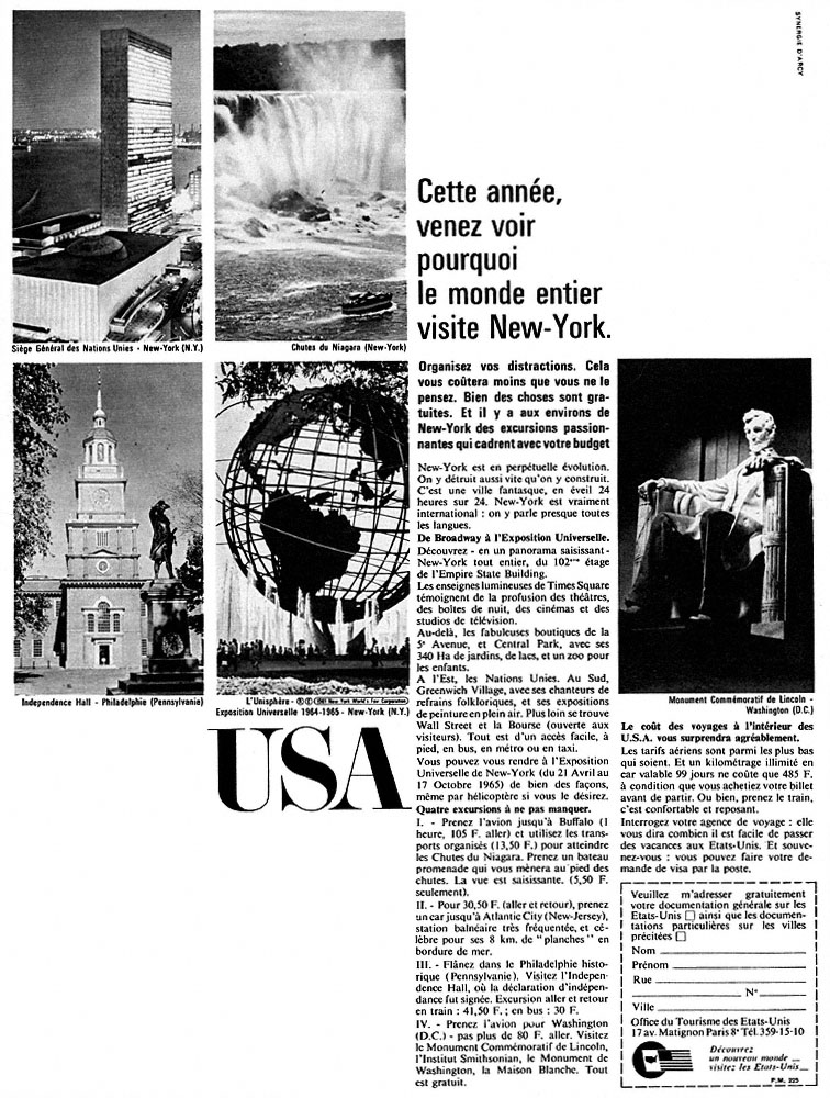 Advert Usa 1965