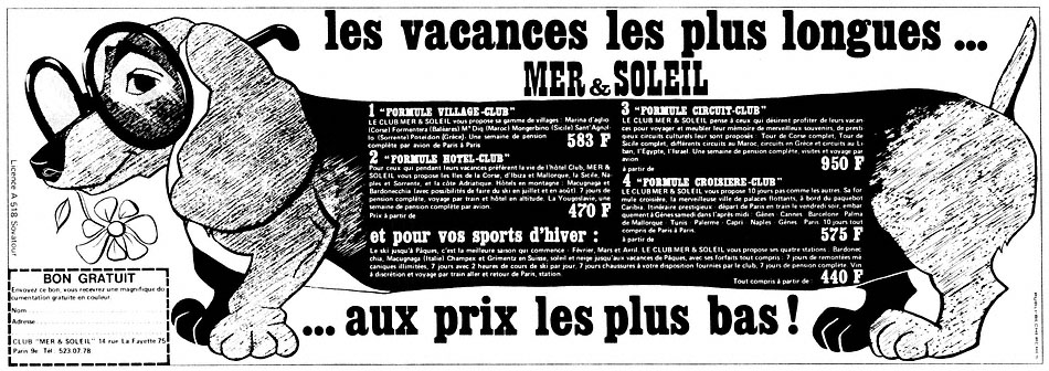 Advert Zzdivers_VAC5 1969