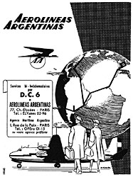 Advert Aerolineas Argentinas 1952