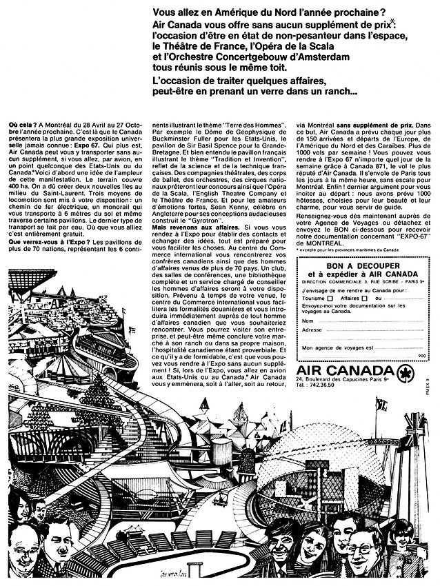 Advert Air Canada 1966