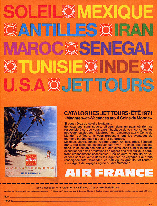 Advert Air France 1971