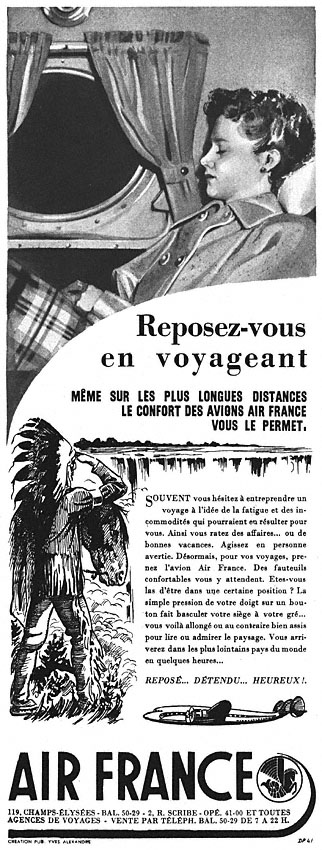 Advert Air France 1949