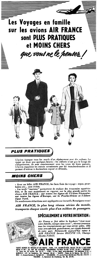 Advert Air France 1953