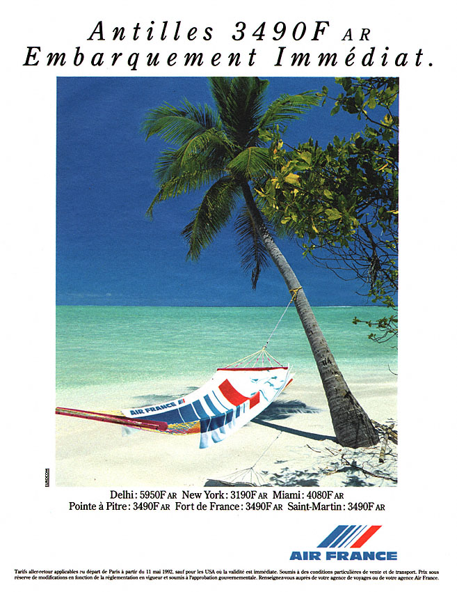 Advert Air France 1992