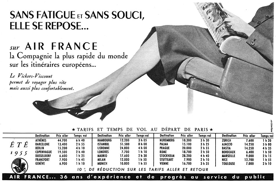 Advert Air France 1955