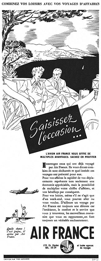 Advert Air France 1949