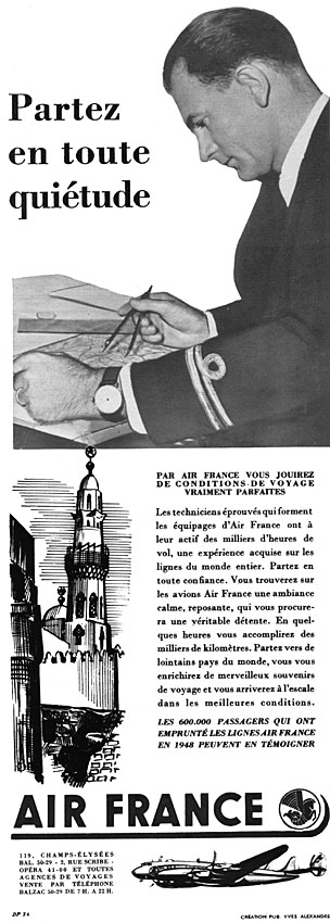 Advert Air France 1949