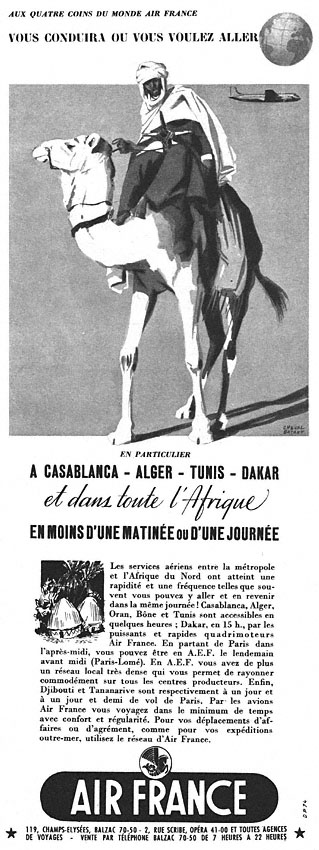 Advert Air France 1950