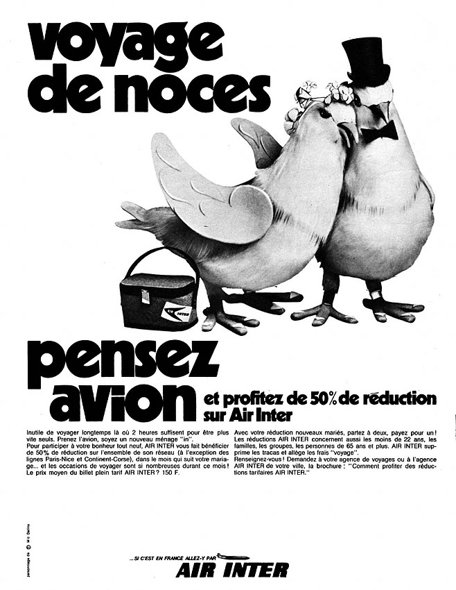 Advert Air Inter 1970