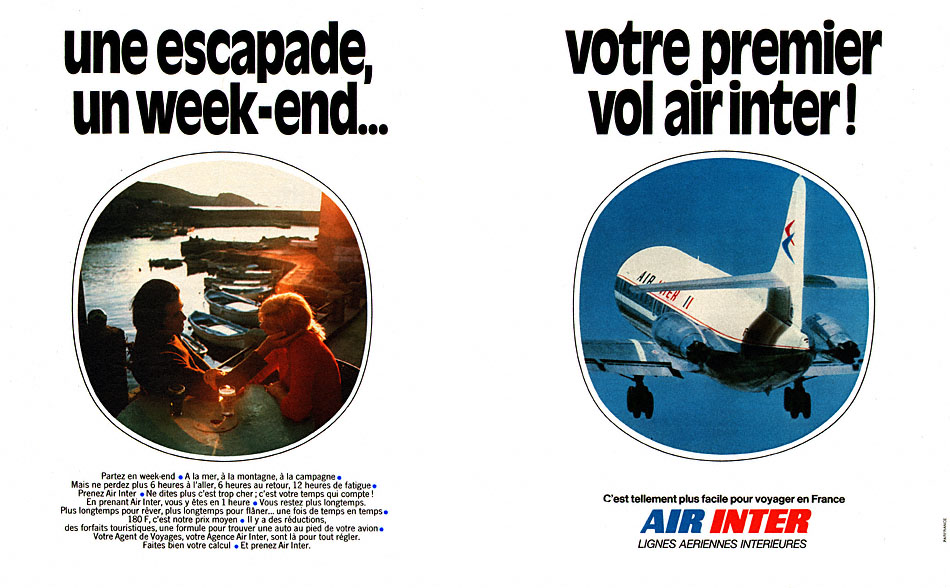 Advert Air Inter 1973