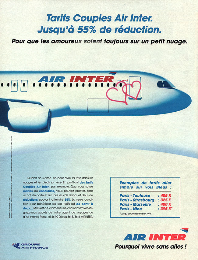 Advert Air Inter 1994