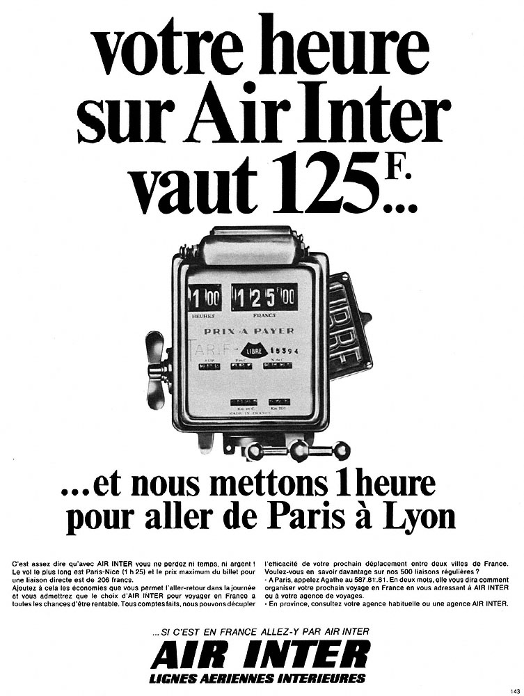 Advert Air Inter 1968
