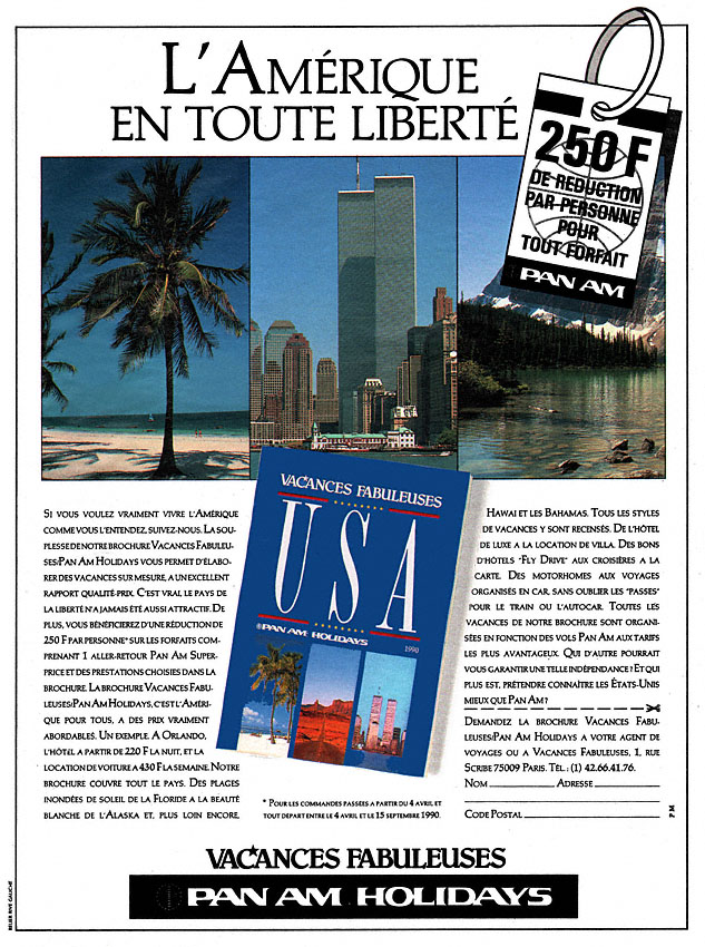 Advert Pan American 1990