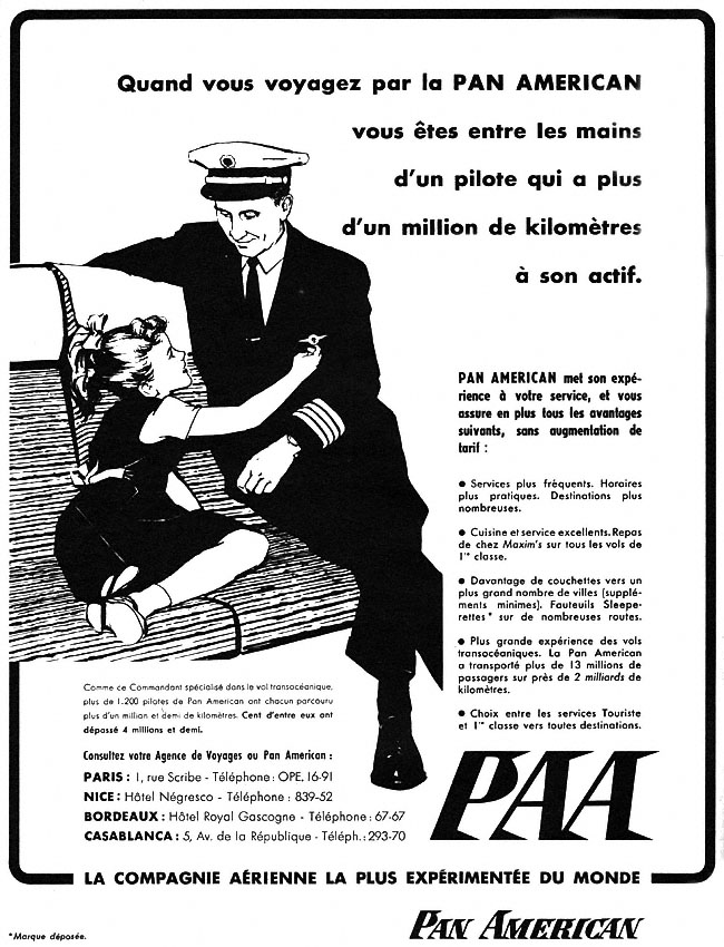 Advert Pan American 1954