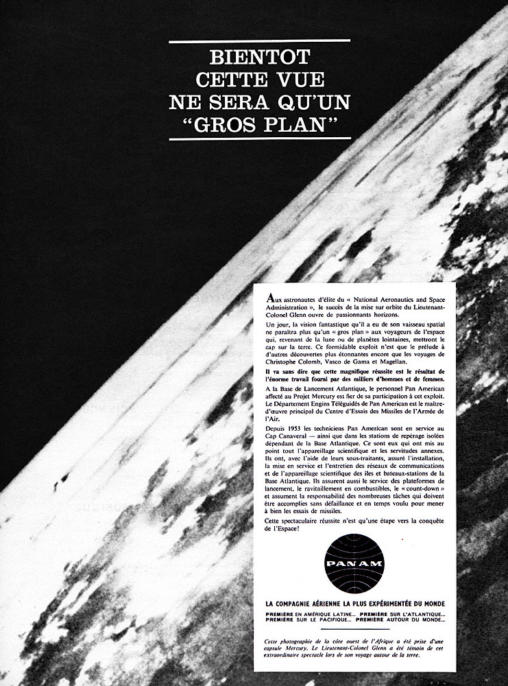 Advert Pan American 1962