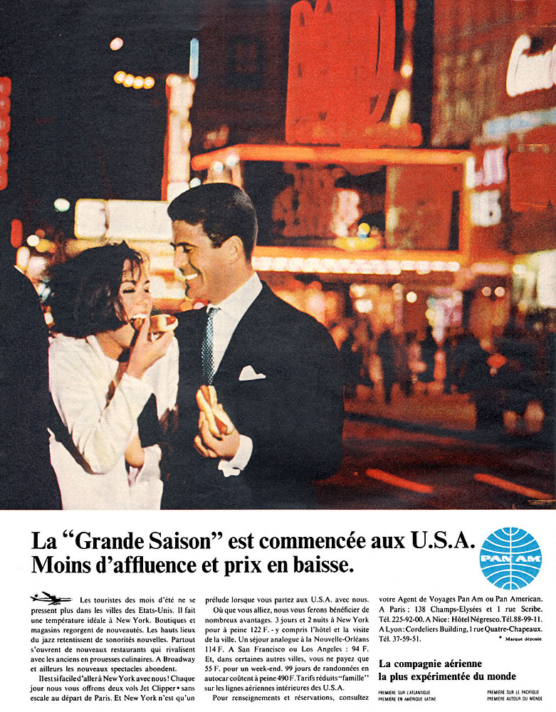 Advert Pan American 1965