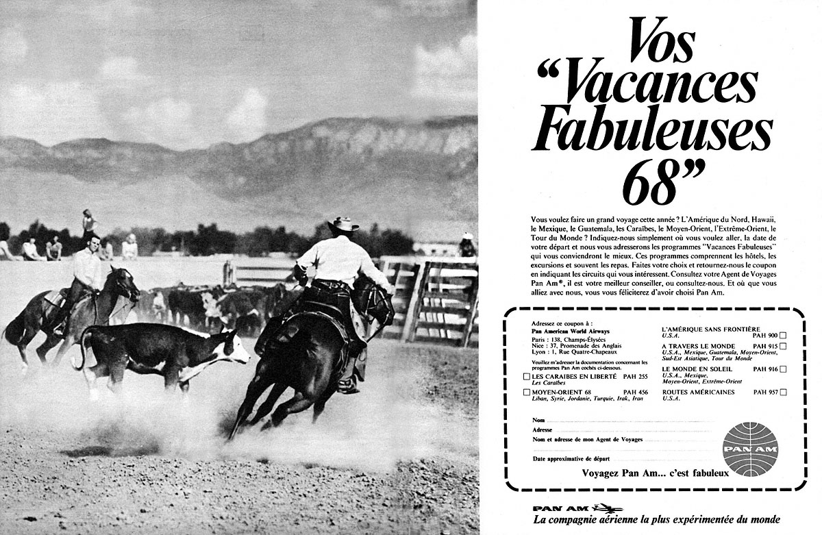Advert Pan American 1968