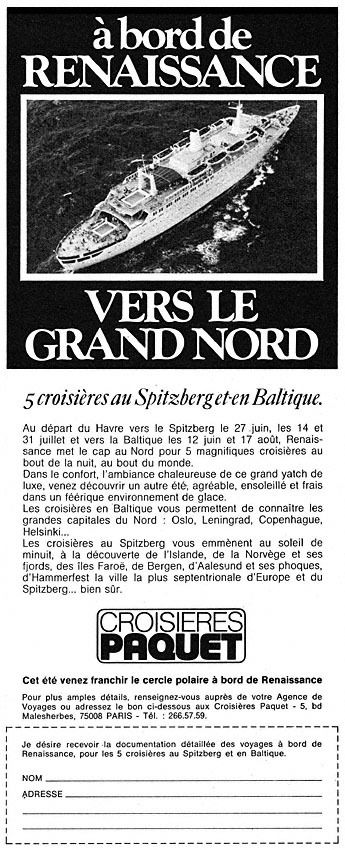 Advert Paquet 1973