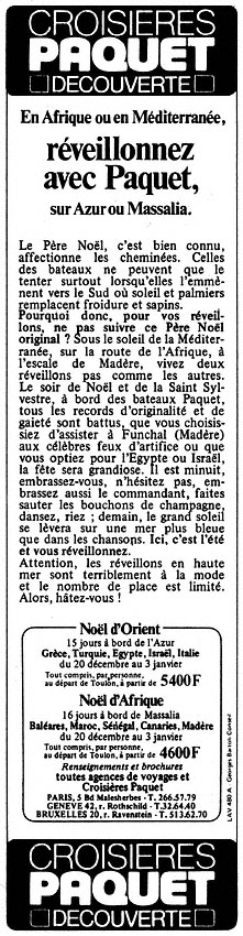 Advert Paquet 1980