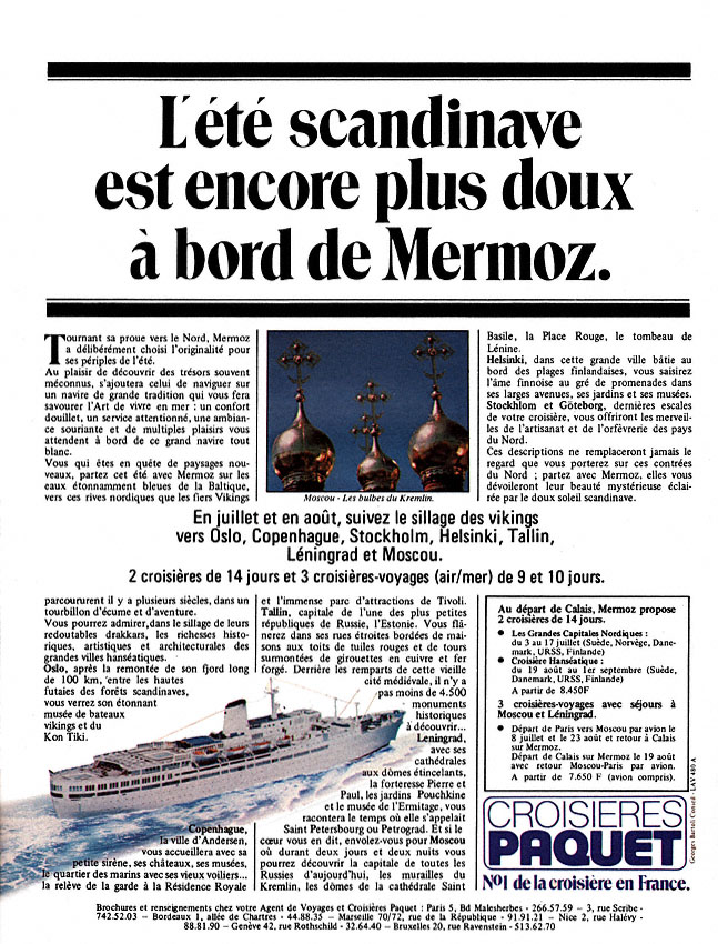 Advert Paquet 1982