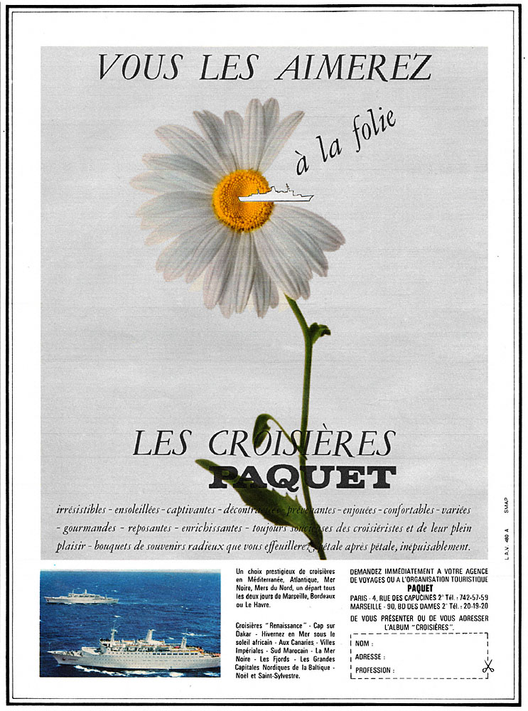 Advert Paquet 1966
