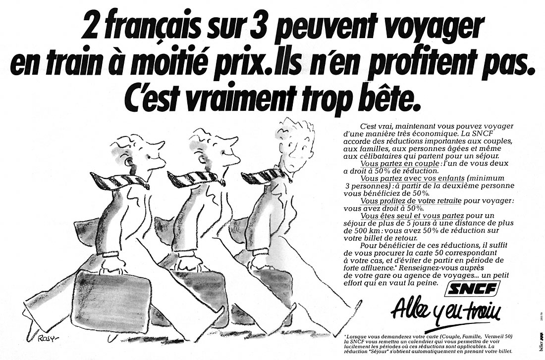 Advert Sncf 1979