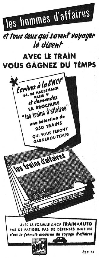 Advert Sncf 1953