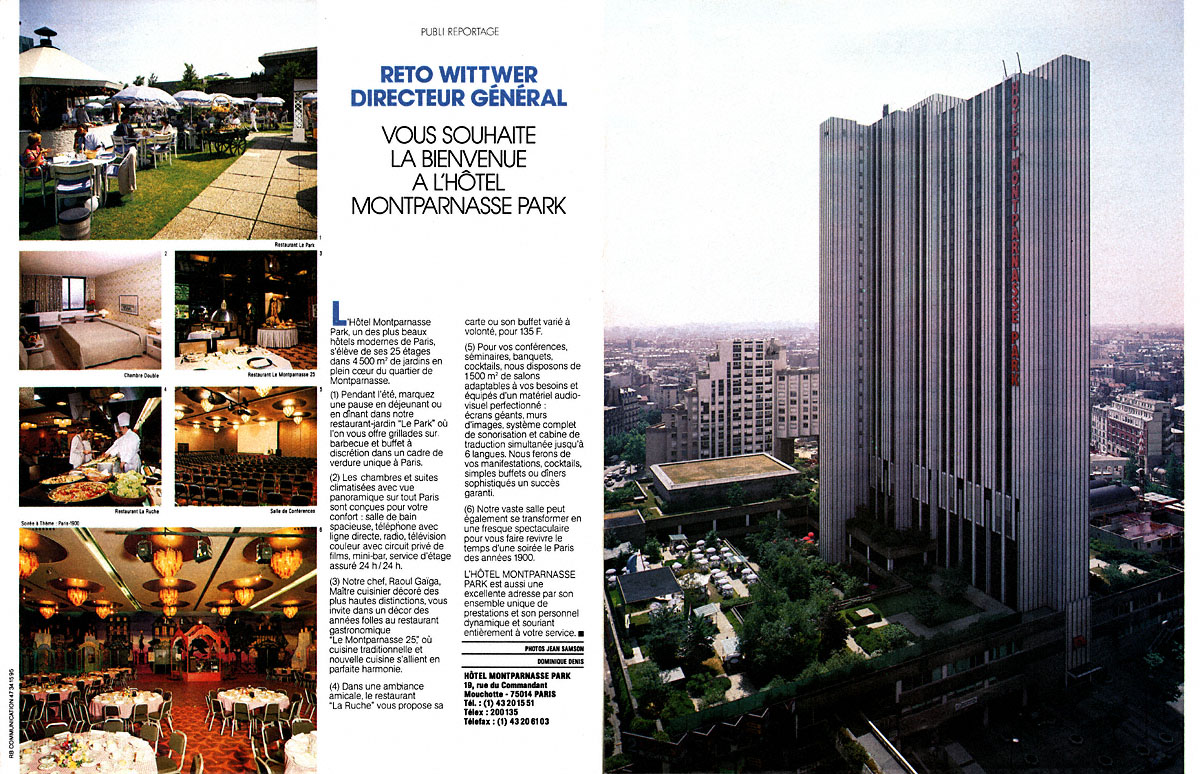 Advert ZDiversHotels 1986