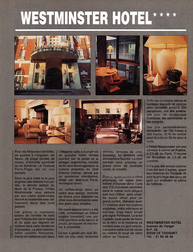 Advert ZDiversHotels 1990