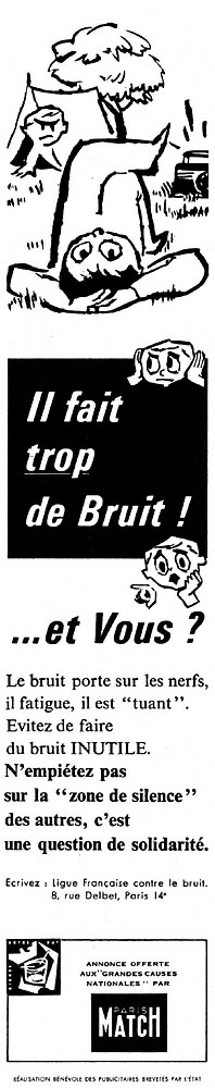 Advert Causes nationales 1960