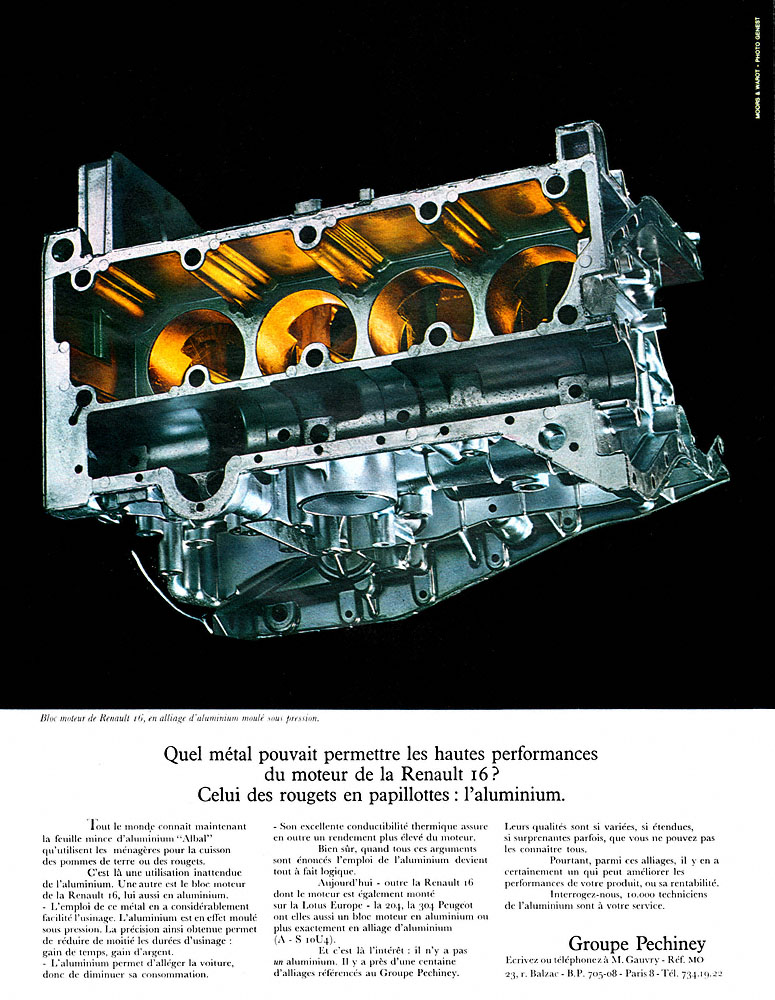 Advert Pechiney 1970