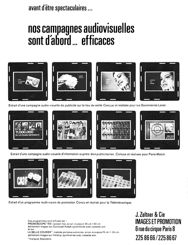Advert Publicit� 1969